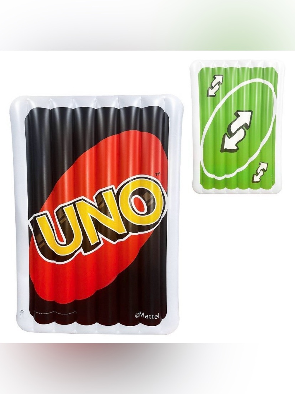 UNO Double Sided Pool Float 6 Ft Inflatable Raft Mattel NEW Factory Sealed